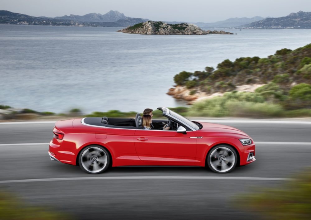 Audi S5 Cabriolet - Dynamic photo, Colour: Misano red